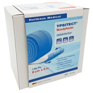 YPSITECT® Wundpflaster - elastisch + detektierbar, 6 cm x 5 m