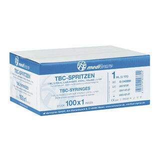 Mediware Tuberkulinspritzen 1 ml - U 100