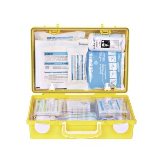 Erste-Hilfe-Koffer extra + HANDWERK SN-CD gelb nach DIN 13 157 Plus