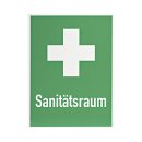 Rettungszeichen Sanitätsraum + Erste-Hilfe-Kreuz