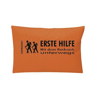 Erste-Hilfe-Tasche - Mit dem Rucksack unterwegs, orange