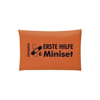 Erste-Hilfe-Miniset - 135 x 90 mm, orange