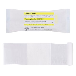 DermaCare® Verbandpäckchen - mittel, 4 m x 8 cm, Kompresse ca. 8 x 10 cm