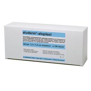 aluderm®-aluplast elastisch Strips - 1,9 x 7,2 cm, 100 Stück