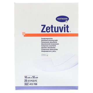 ZETUVIT® Hartmann - Saugkompressen - steril, einzeln versiegelt - in versch. Größen erhältlich
