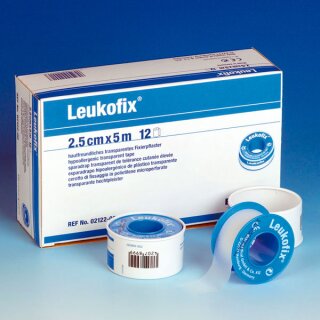 Leukofix®-Rolle - Rollenpflaster - 5 m x 1,25 cm, ohne Schutzring