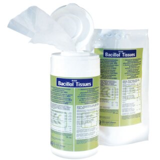 Bacillol® Tissue Desinfektionstücher - Nachfüllbeutel mit 100 Tüchern