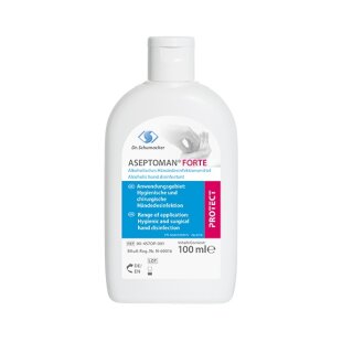 Aseptoman® FORTE - Händedesinfektion - 100 ml Kittelflasche
