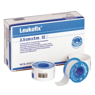 Leukofix®-Rolle - Rollenpflaster auf Kunststoffkern - 2,50 cm x 9,2 m
