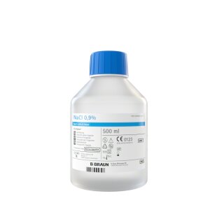 NaCL-Spüllösung, 0,9% - Ecotainer® PP Flasche - in versch. Volumen