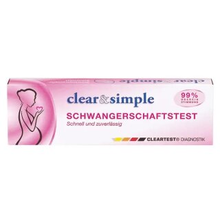 Schwangerschaftstest - Clear  Simple Midstream HCG