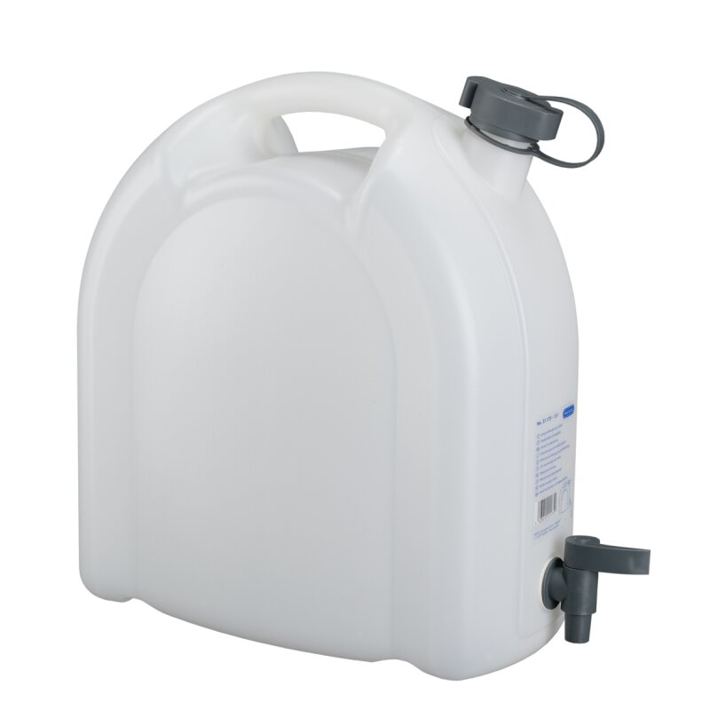 Wasserkanister - 15 Liter, stapelbar, HDPE - mit Ablasshahn von PRESS, 16,74  EUR