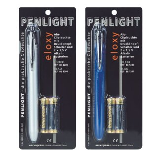 Penlight Eloxy -Aluminium- Diagnostik-Kleinleuchte - in versch. Farben erhältlich