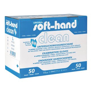 Soft-Hand Clean Untersuchungshandschuhe > Paarweise steril verpackt - in versch. Größen erhältlich